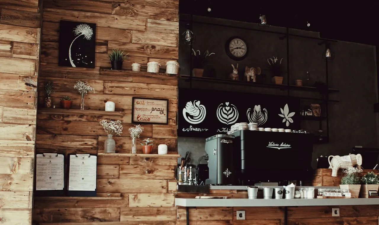 THE CAFE interior.